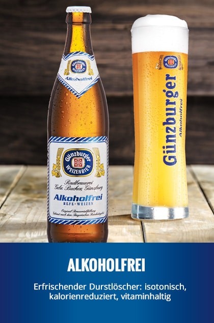 Radbrauerei Gebr. Bucher – Günzburger Weizen – Alkoholfrei