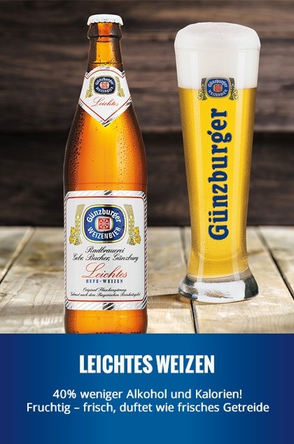 Radbrauerei Gebr. Bucher – Günzburger Weizen – Leichtes Weizen