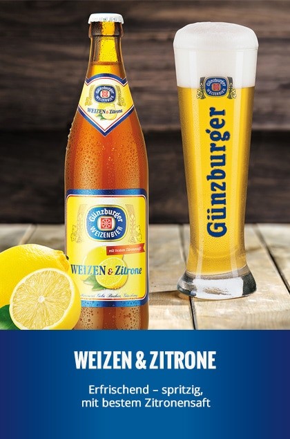 Radbrauerei Gebr. Bucher – Günzburger Weizen – Weizen & Zitrone